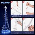 thumbnail image 6 of Yescom 5ft LED Spiral Tree Light Cool White 182 LEDs Battery Powered Indoor Outdoor Holiday Christmas Decoration Lamp 5 Packs, 6 of 10