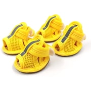 Small Dog Sandals, Breathable Mesh Extra Small Puppy Shoes for Summer, Pink, Yellow, Yellow, Red Sandals for Dogs Yellow Size 2