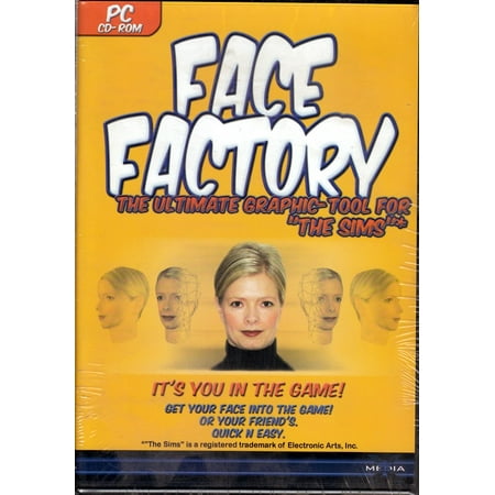FACE FACTORY PC CD - The Ultimate Graphic Tool for The Sims - Get Your Face into the Game, Or Your Friends