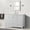 White, variant on 49 in. Single Vanity with Quartz Top, Light Gray