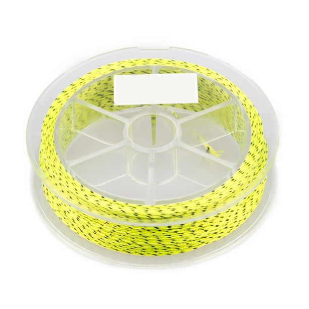 fastboy Fly Fishing Line Preparation Outdoor 8 Strands Flexible Backing  Fish Flying Cord Pocket Tool Freshwater Storage Fishline Yellow Black 30LB