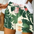 thumbnail image 5 of cocolona Womens Summer Casual Shorts Elastic Waist Drawstring Floral Vacation Beach Shorts Lounge Shorts Pants with Pockets, 5 of 5