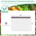 thumbnail image 2 of czcpp-Reusable Freezer Bags, Extra-thick Leakproof Gallon Vegetable Snack Sandwich Bag, BPA Free Silicone Bags for Food Storage,Travel, Home Organization(8 Pack - 8 Large), 2 of 4
