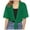 Green, variant on GEWSEY Women's Y2K Tie Front Shrugs Sheer Bolero Cropped Cardigan Short Sleeve Lightweight Tops (Coffee, XXL)