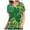 Purple, variant on Summer Sales St. Patrick's Day Nursing Uniform for Women Green Hat Clover Printing T-Shirt V Neck Working Short Sleeve Tee Shirt