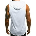 thumbnail image 5 of Mens Sweatshirts Hoodies Fitness Muscle Print Sleeveless Hooded Bodybuilding Pocket Tight-drying Tops, 5 of 7