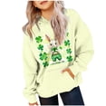 thumbnail image 2 of Lorytime St. Patricks Day Oversized Sweatshirts for Teen Girls Long Sleeve Tops Hoodies Pullover with Pockets Outerwear, 2 of 5