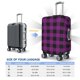 thumbnail image 4 of Fotbe Purple Black Plaid Funda Protectora para Equipaje, Antirrayones y Resistente a la Suciedad, Compatible con Maletas de 18 a 32 Pulgadas-X-Large, 4 of 7
