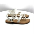 thumbnail image 6 of Women's Journee Collection Vasek Flat Thong Sandal White Faux Leather 8.5 M, 6 of 8