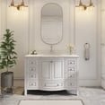thumbnail image 5 of 48" Fully Assembled Single Bathroom Vanity with Engineered Stone Top, Ceramic Sink, Hand Paint, 5 of 11