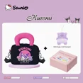 thumbnail image 3 of Sanrio - Producto nuevo y genuino - Bolso pequeño de lona con dibujos animados Kulomi para mujer, bonito bolso Kulomi para mujer, bolso cruzado para niños, 3 of 5