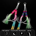 thumbnail image 3 of 1Pairs 1/0-5/0 Sea Trolling Fish Tackle Double Eyes Jig Fishhooks Fishing Assist Hooks Jigging Hook 5/0, 3 of 8