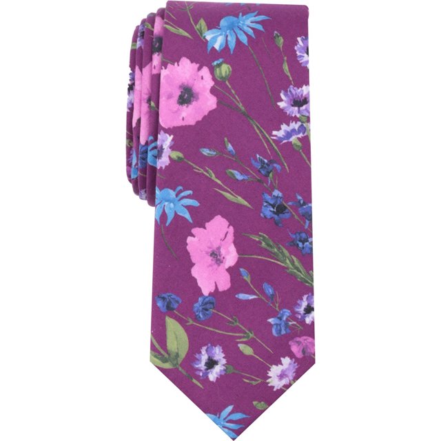 bar III Mens Tahaa Self-tied Necktie, Púrpura, Talla única bar III Corbata (Atada a sí misma)