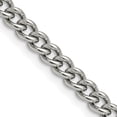 thumbnail image 1 of Stainless Steel 5.3mm 30 Inch Round Curb Chain Necklace Pendant Charm Rounded, 1 of 7