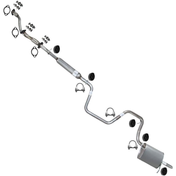 Northeastern Exhaust | Stainless Steel Exhaust Y-Pipe, Resonator, Intermediate Pipe & Rear Muffler Exhaust System Kit Fits 2004 Chevrolet Malibu 3.5L Sedan - Direct Fit