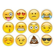 Emoji cupcake Edible CupCake Image Topper 2 inch rounds