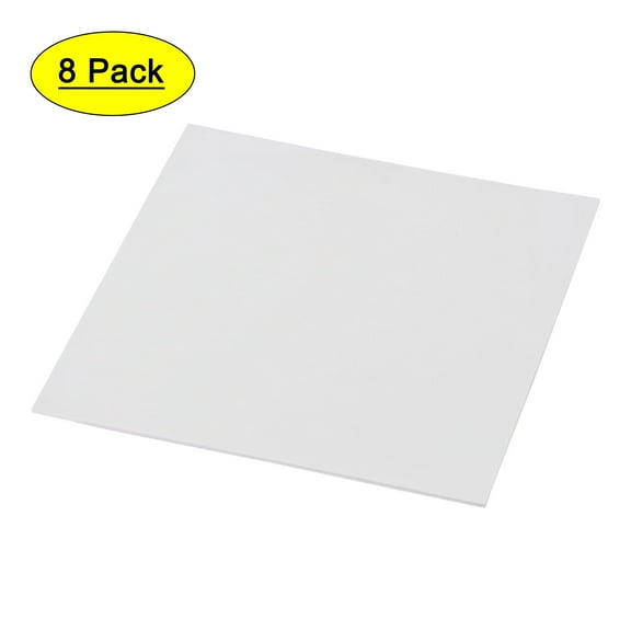 Uxcell White EVA Foam Sheets 10 x 10 Inch 3mm Thickness for Crafts DIY Projects, 8 Pcs