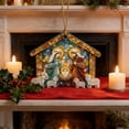 thumbnail image 1 of Nativity Scene Pendant, Durable Zinc Alloy Christmas Ornament for Tree and Home Decor, 1 of 8