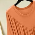 thumbnail image 5 of Nightgown For Women Short Sleeve Ruched Maxi Sleep Dress for Home Lounge Weekend Morning Evening Routine Relaxed Daily Wear Casual Comfort Style Summer, 5 of 7