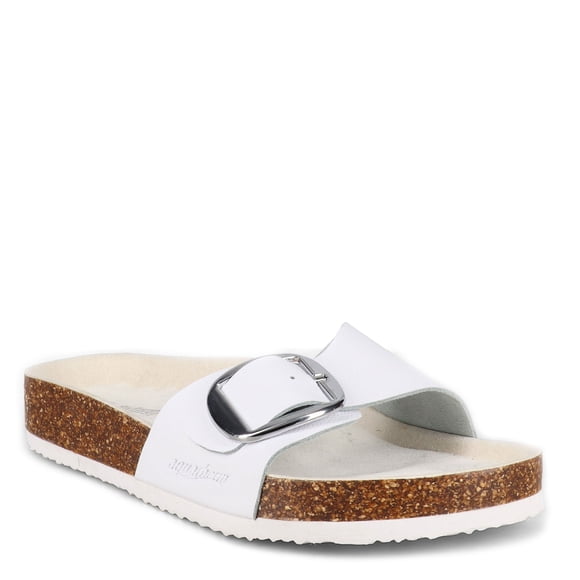 Aquatherm Canada Women's Sunset Sandals, Medium Width, Slip On, White / White