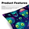 thumbnail image 2 of Alien Luxurious Velvet Pillow Covers with Unique Patterns - Set of 2, 16x16, 18x18, 20x20 Inches for Throw Pillow Inserts - Ideal for Home Decor and Gifts, 2 of 6