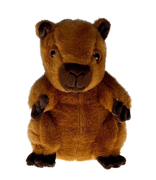 Capybara hand stuffed plush animal 8inch