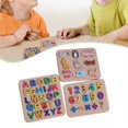 thumbnail image 1 of Rompecabezas de bloques con letras y números para casa de muñecas, escala 1/12, adorno compacto, alfabeto ABC pequeño, números, animales para escenas sin caja de almacenamiento, 1 of 10