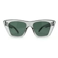 thumbnail image 1 of Lunettes de Soleil Mode Minimalistes pour Femmes Design Œil de Chat Vert Ardoise, 1 of 4