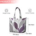 thumbnail image 4 of Purple Leaf Pattern Travel Tote Bags for Women Carry On,Large Weekender Bags for Women Travel,Multi Functional Duffle Bag for Work,Shopping,Sports, 4 of 5