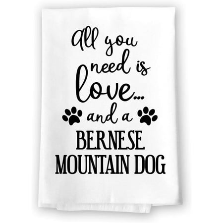 

Honey Dew Gifts Love and a Bernese Mountain 27 x 27 Cotton White Towel