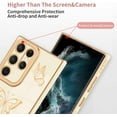thumbnail image 3 of Designed for Samsung Galaxy S23 Ultra 5G Case Cute Butterflies Design for Women Girls,Luxury Plating Bumper Camera Lens Protection Cover for Galaxy S23 Ultra 5G -White, 3 of 14