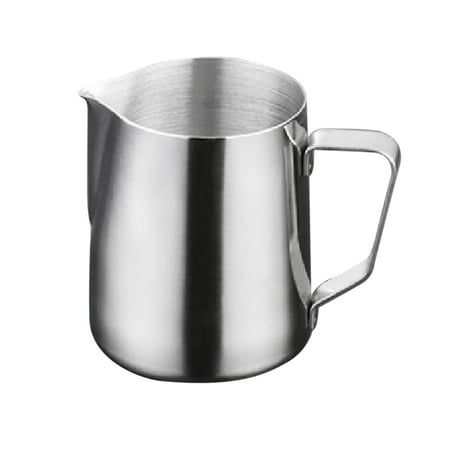 

HOMEMAXS 1000ml Stainless Steel Milk Frothing Jug Latte Pourer Cappuccino Coffee Jug (Silver)
