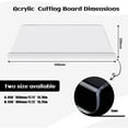 thumbnail image 2 of Acrylic Chopping Board Transparent Non-Slip Cutting Board with Lip for, 2 of 7