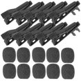 thumbnail image 1 of 10pcs Microphone Lavalier Universal Mini Lavalier Microphone Clip Iron Clip with 10pcs Covers - YuJia, 1 of 2