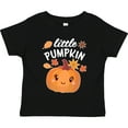 thumbnail image 3 of Inktastic Cute Little Pumpkin with Fall Leaves Boys or Girls Toddler T-Shirt, 3 of 5