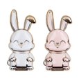 thumbnail image 2 of Phone Holder For Car 2pc Foldable Bunny Phone Bracket Mobile Phone Holder Desktop Cute Card Ventilated Student Gift, 2 of 4