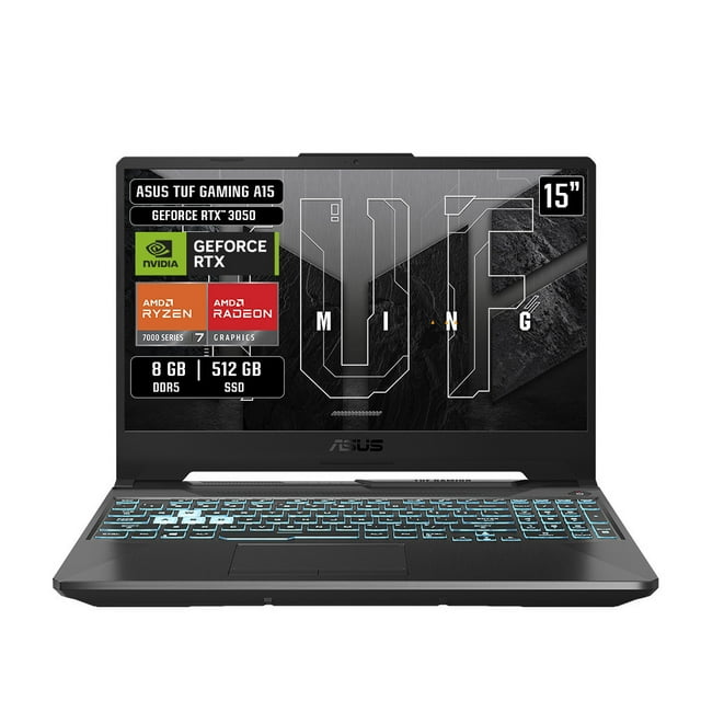 Laptop Asus TUF FA506NCG-HN193W R7 7445HS 8G 512G RTX 3050 Negra