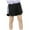 Black, variant on CHEEREAM Big Girls High Waisted Running Shorts Dolphin Quick Dry for Athletic Gym Track Workout with Pocket for 6-14T