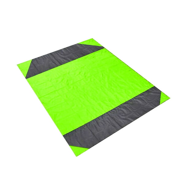 Vikakiooze Beach mat picnic mat, solid color portable foldable picnic