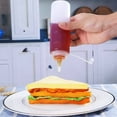 thumbnail image 3 of Triani 3Pcs Food Grade Plastic Squeeze Condiment Bottles 8oz Empty Ketchup and Mustard Squirt Bottles Plastic Dressing Squirt Bottles with Cap Lids for Kitchen, 3 of 7