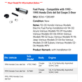 thumbnail image 2 of Fuel Pump - Compatible with 1993 - 1995 Honda Civic del Sol Coupe 2-Door 1994, 2 of 2