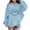 Light Blue, variant on CPNG Girls Hooded Sweatshirt Football Print Long Sleeve Hoodie Pullover Top Trendy Comfy Daily Casual Loose Sweatshirts