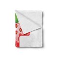 thumbnail image 2 of Letter T Soft Flannel Fleece Blanket, Agriculture Harvest Theme Alphabet Character Capital Healthy Options, Cozy Plush for Indoor and Outdoor Use, 70" x 90", Vermilion Green Orange, by Ambesonne, 2 of 5