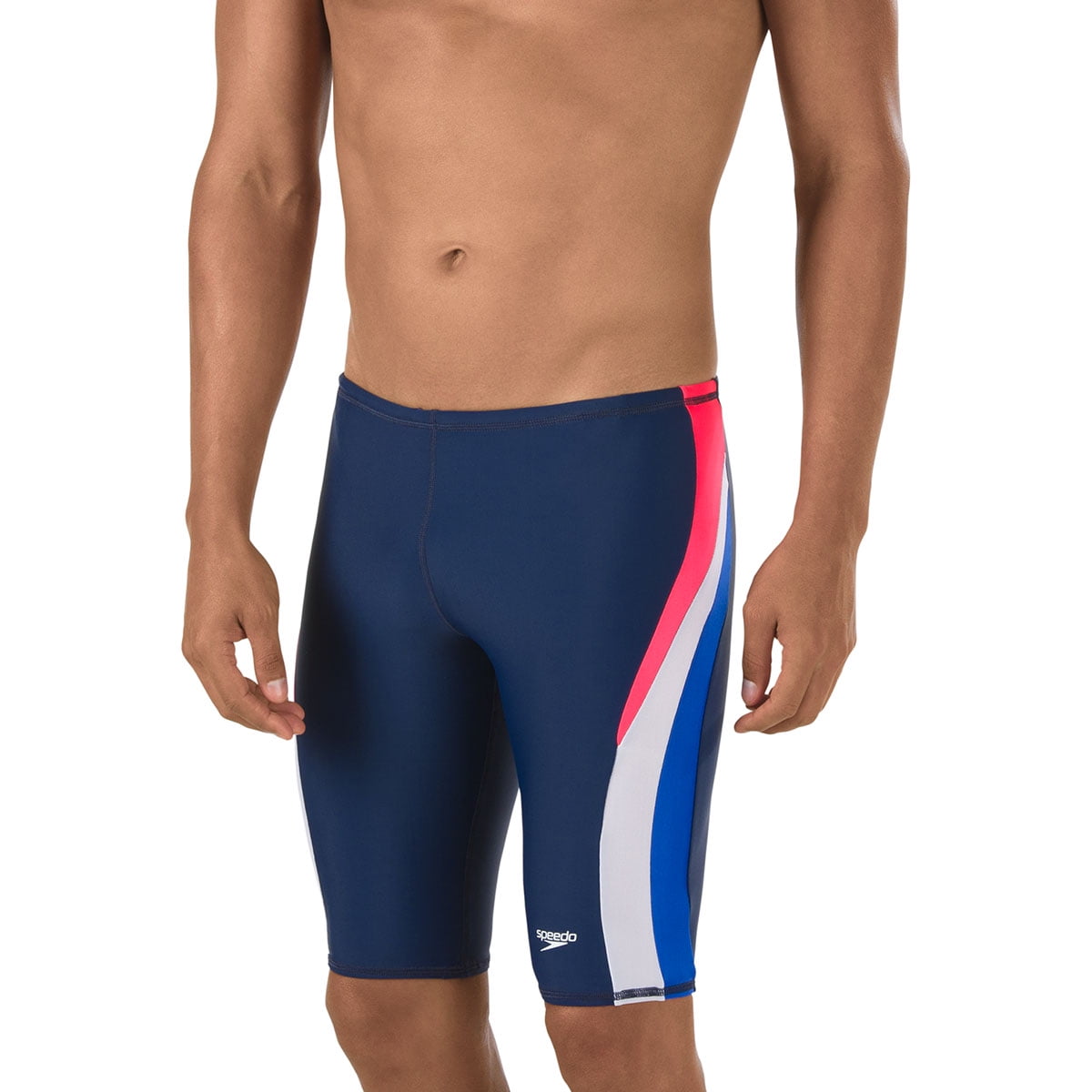 Speedo Speedo Men's Colorblock Jammer Pro LT, Navy/Red/White - Walmart ...