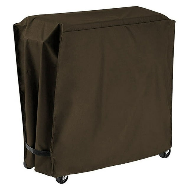 LEFU Housse de Chariot Réfrigérant Roulant pour Patio Extérieur Imperméable en Polyester 190T Protection pour Boissons Coffre à Glace Résistant aux Intempéries Anti-Poussière avec Poignées Sangles 86x48x79cm Café