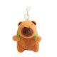 thumbnail image 4 of Llavero de peluche de capibara, lindo muñeco de peluche de capibara, llavero de coche, bolso Mochila, 4 of 9