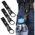 thumbnail image 1 of Clip de hebilla colgante para botella de 3 uds., anillo de botella de agua portátil para exteriores, Clip de soporte para botella de agua mineral (negro) TUNC Sencillez, 1 of 5