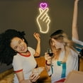 thumbnail image 3 of Lumoonosity Finger Heart Neon Signs Premium LED Neon Sign, 3 of 6