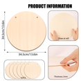 thumbnail image 2 of Craft Wood Circles DIYDEC, juego de 6 discos redondos de 36 cm, 2 of 7