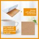 thumbnail image 2 of 100PCS Self Adhesive Cork for Coasters, Bulk 4x4inch Coaster Bottoms Self Adhesive,Squares Cork Pads with Adhesive Back, 2 of 5